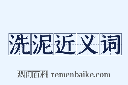 洗泥近义词是什么意思的图片